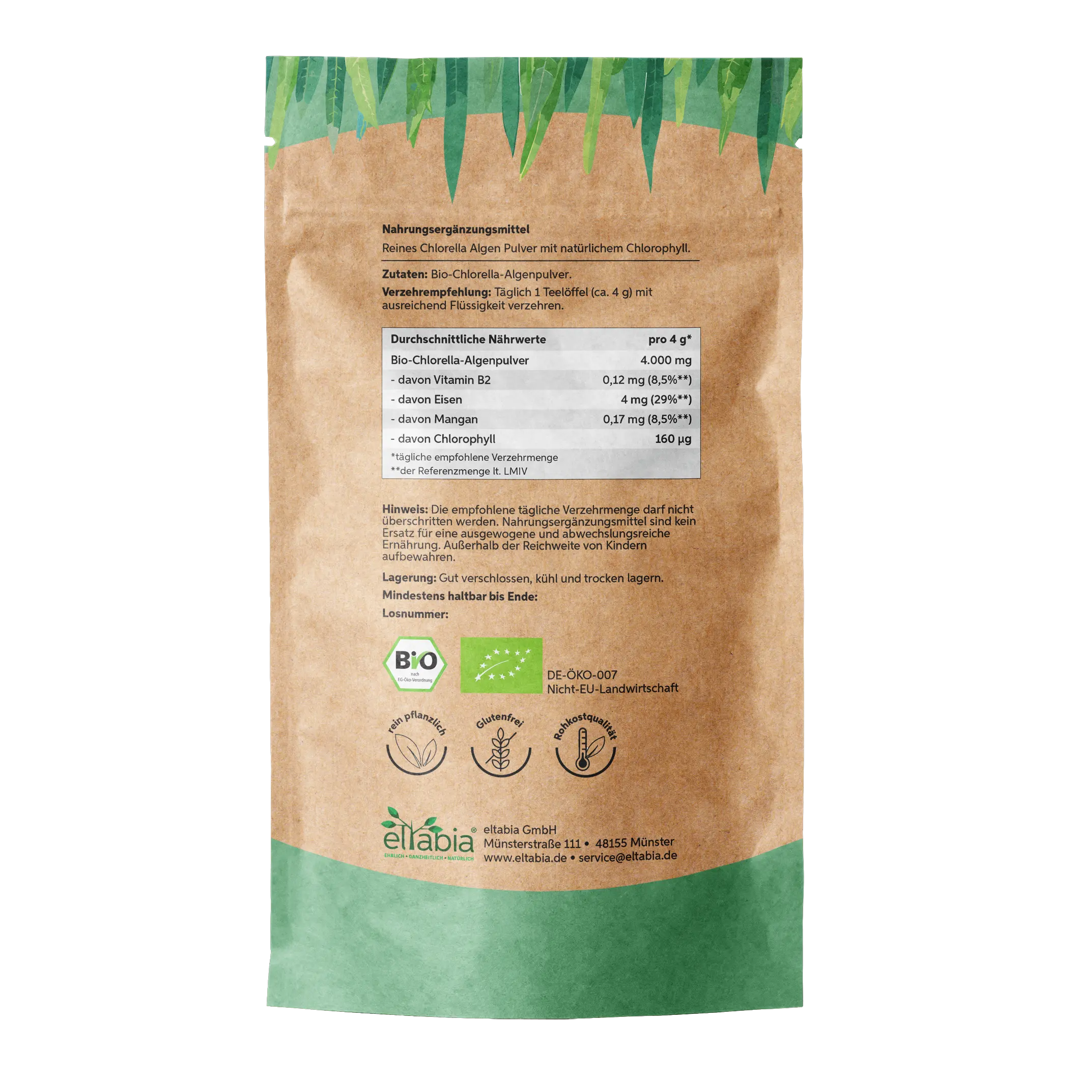 Bio Chlorella Pulver