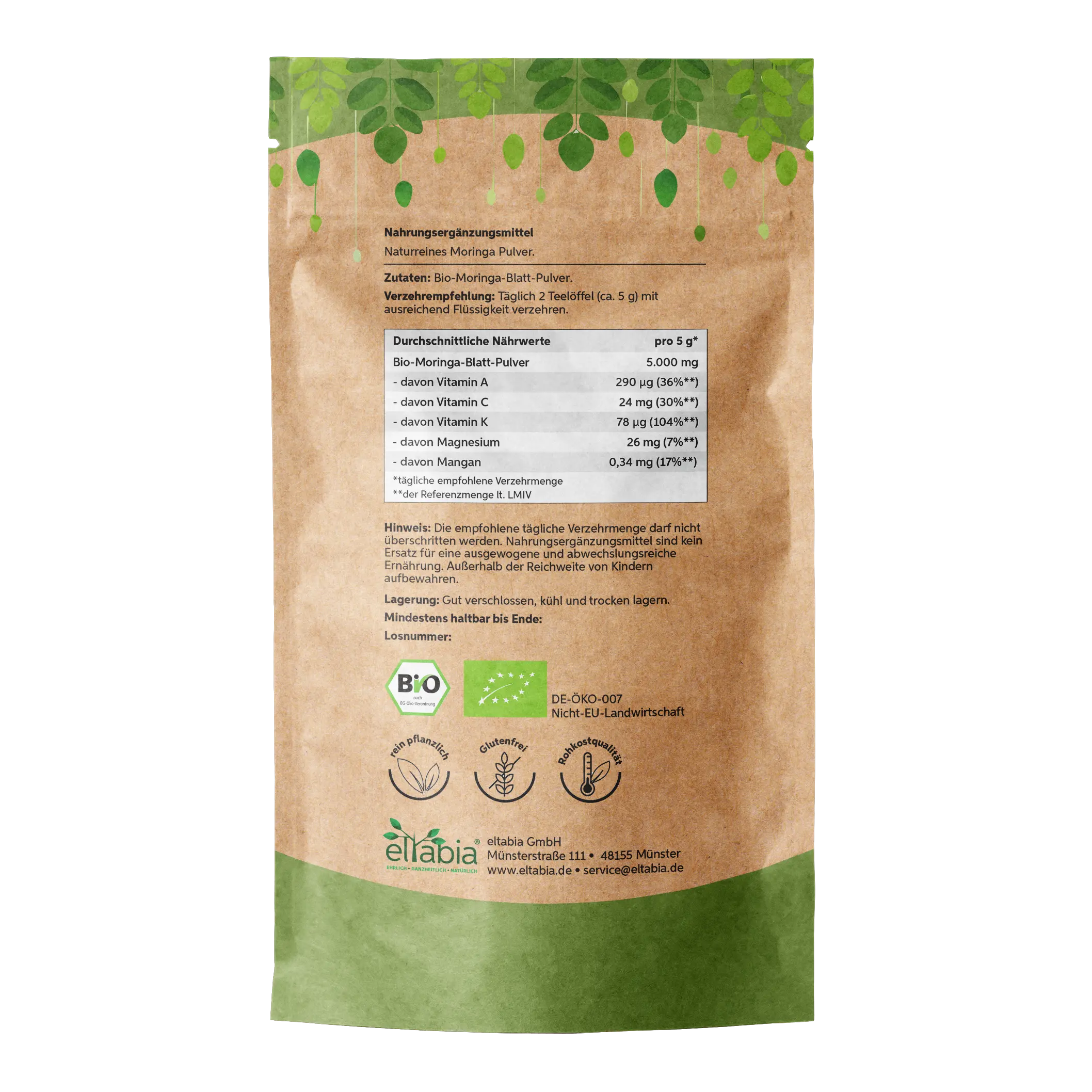 Bio Moringa Pulver