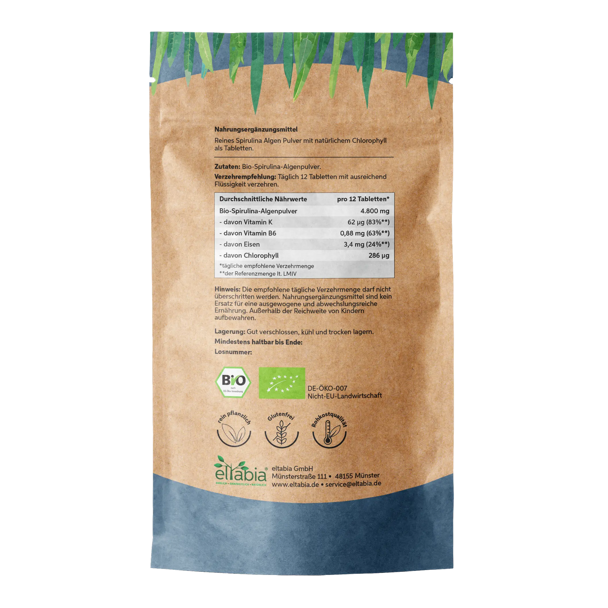 Bio Spirulina Presslinge