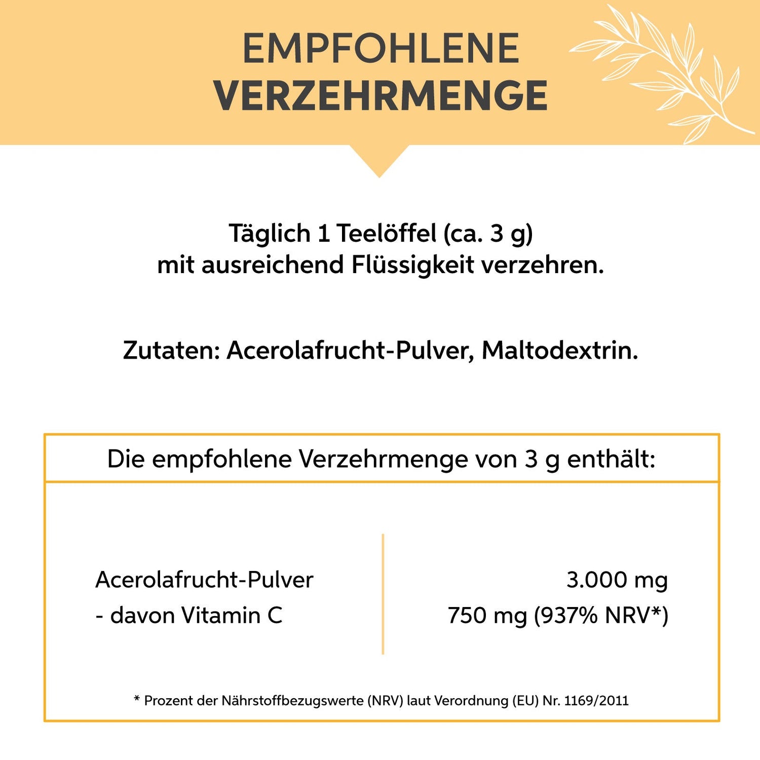 Acerola Pulver -Vitamin C