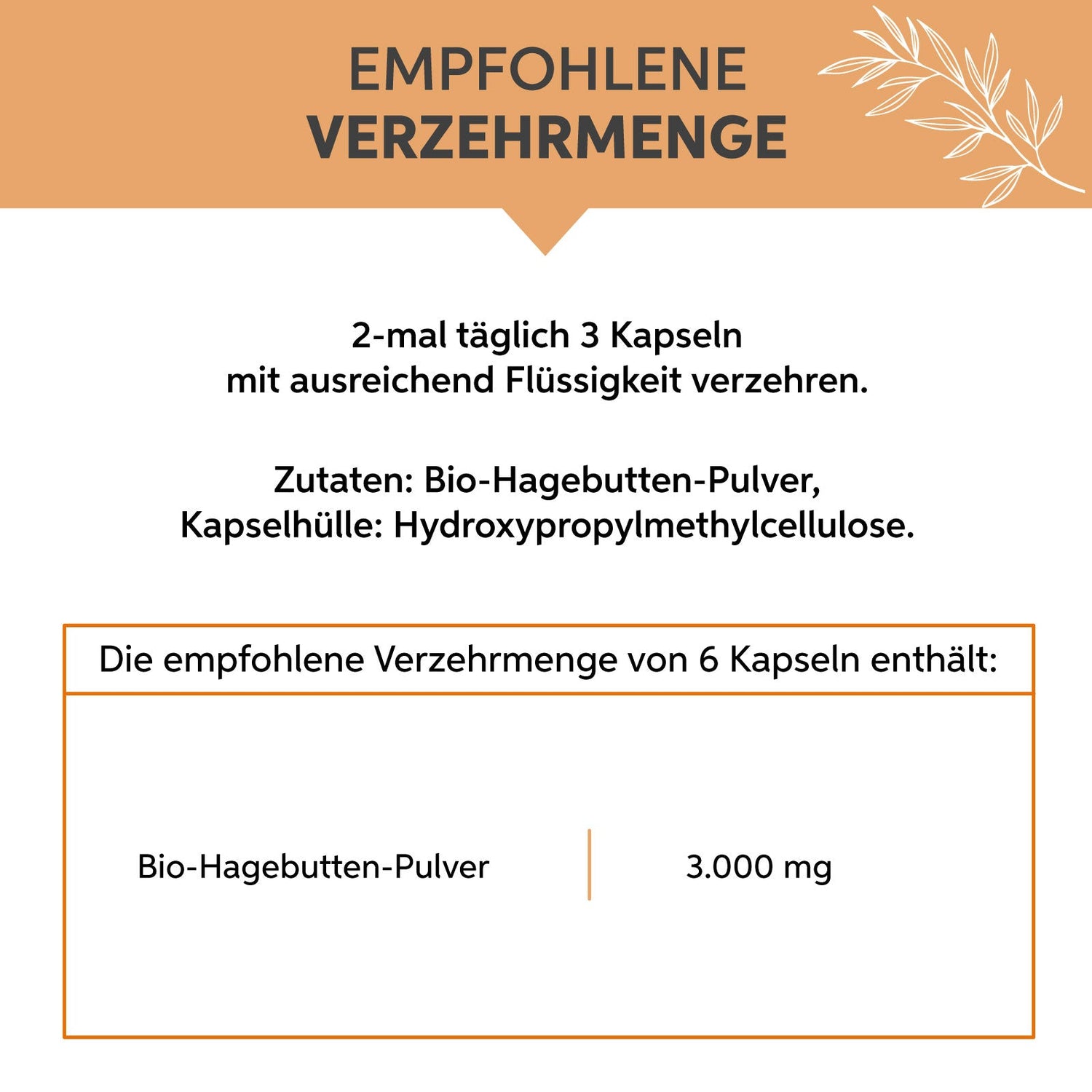 Bio Hagebutten Kapseln