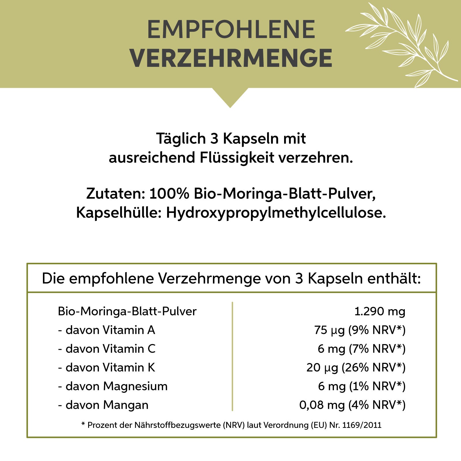 Bio Moringa Kapseln