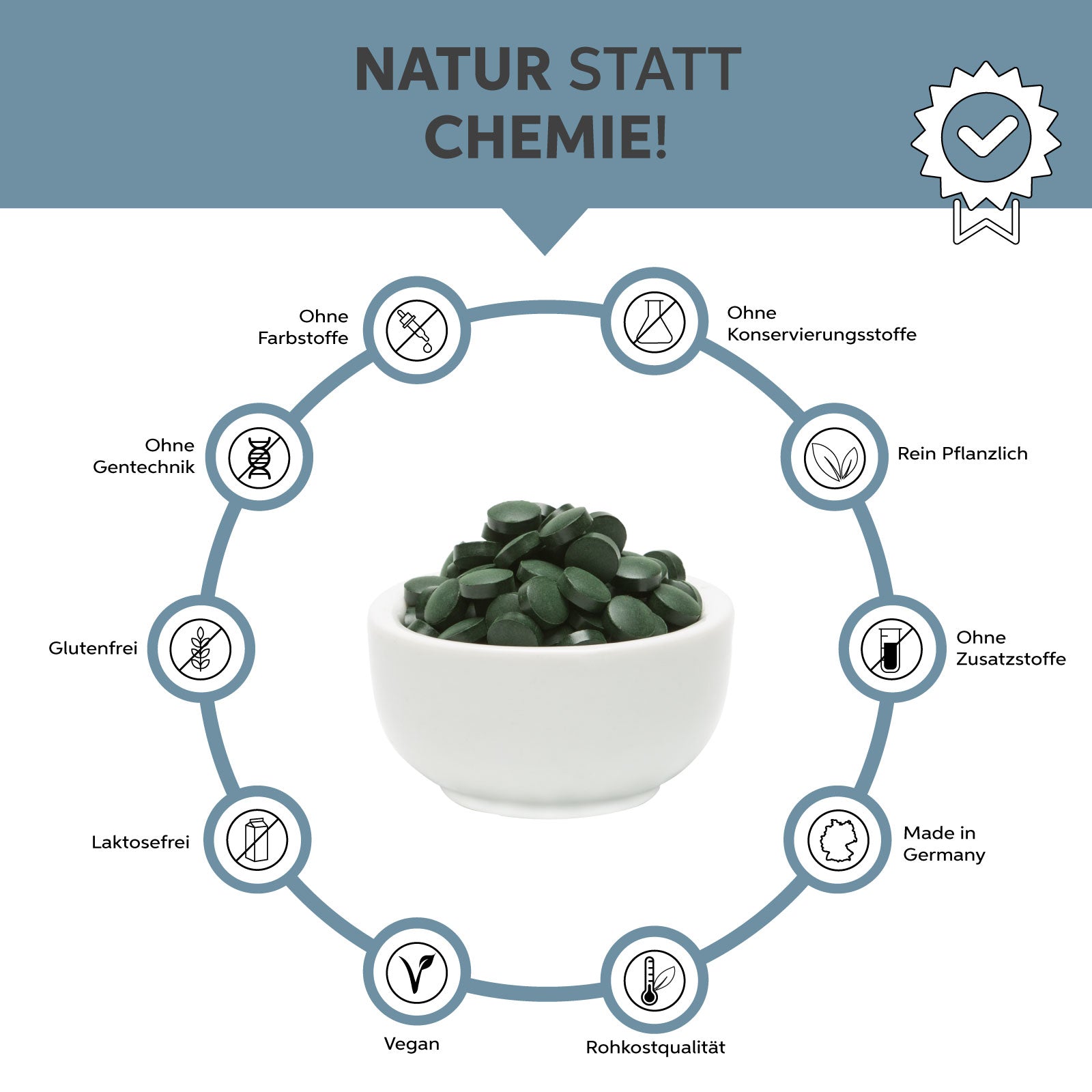 Bio Spirulina Presslinge