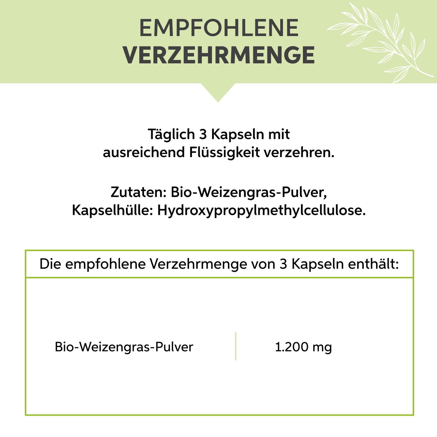 Bio-Weizengras Kapseln