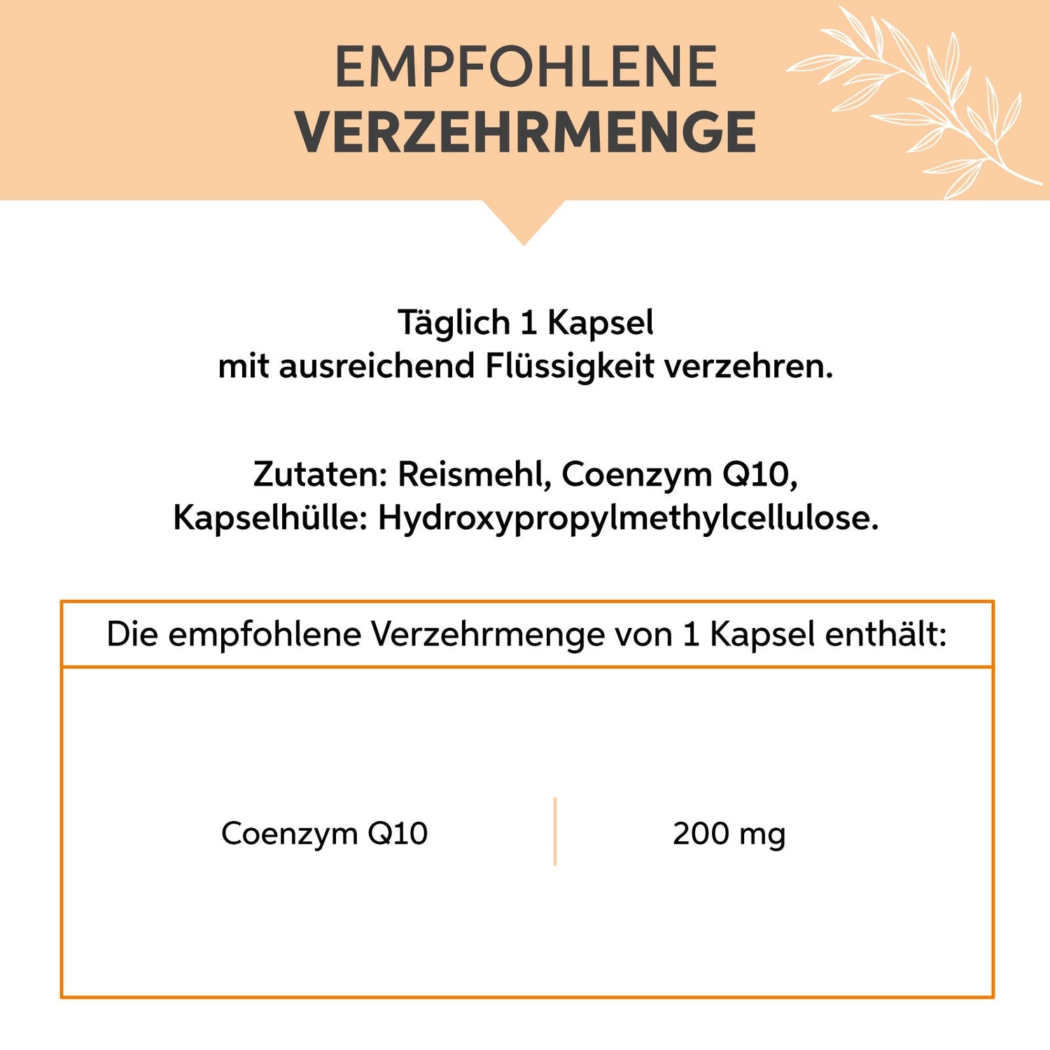 Coenzym Q10 Kapsel hochdosiert 200mg/Kapsel