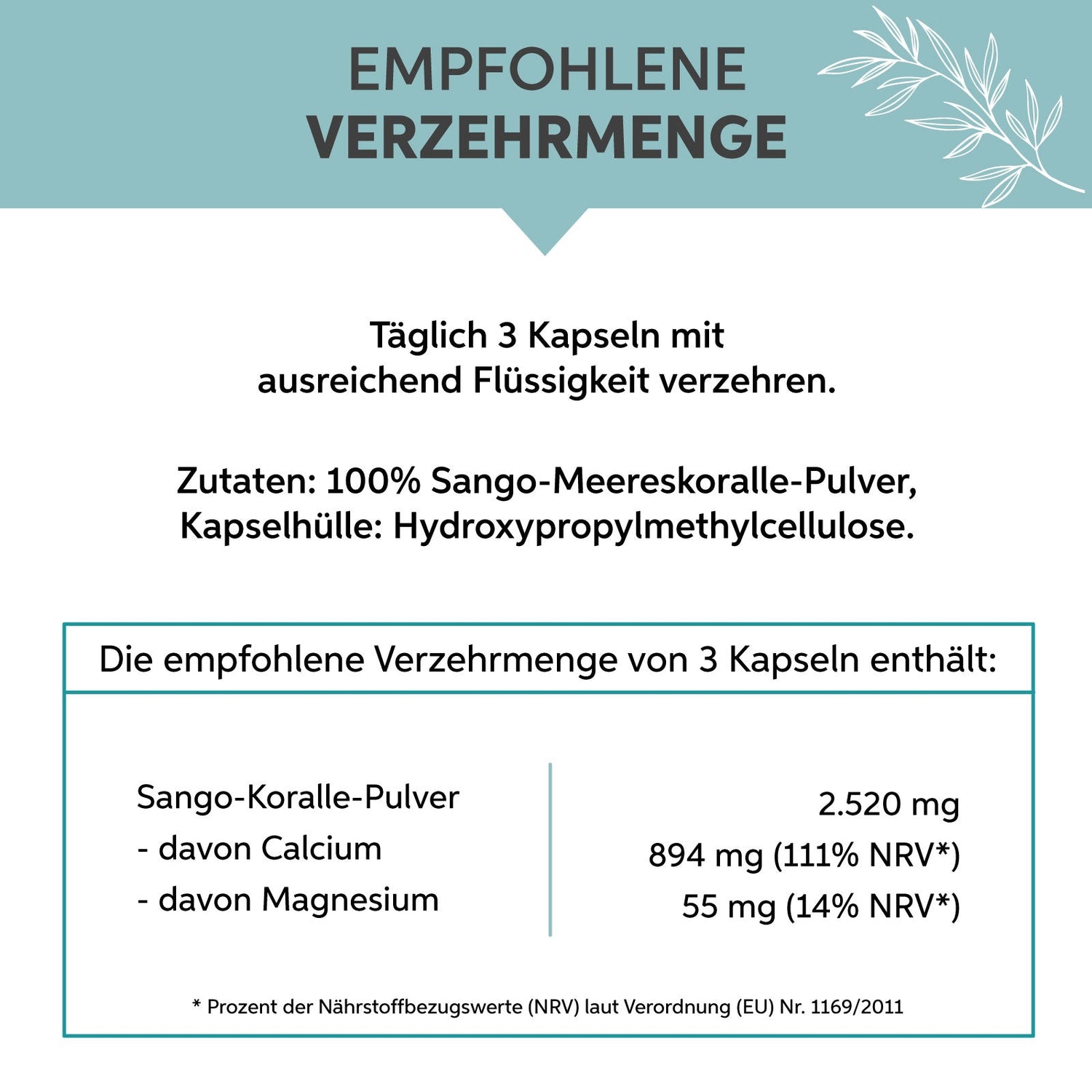 Sango Meereskoralle Kapseln