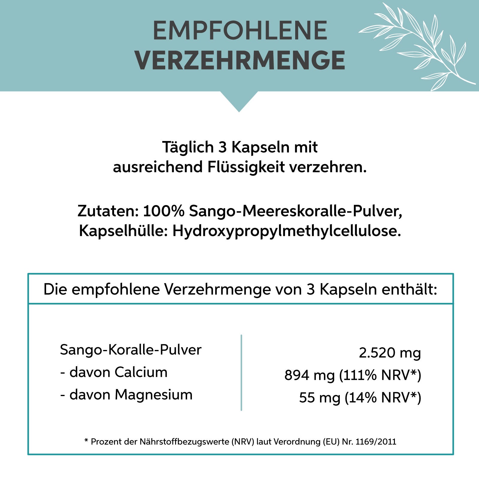 Sango Meereskoralle Kapseln