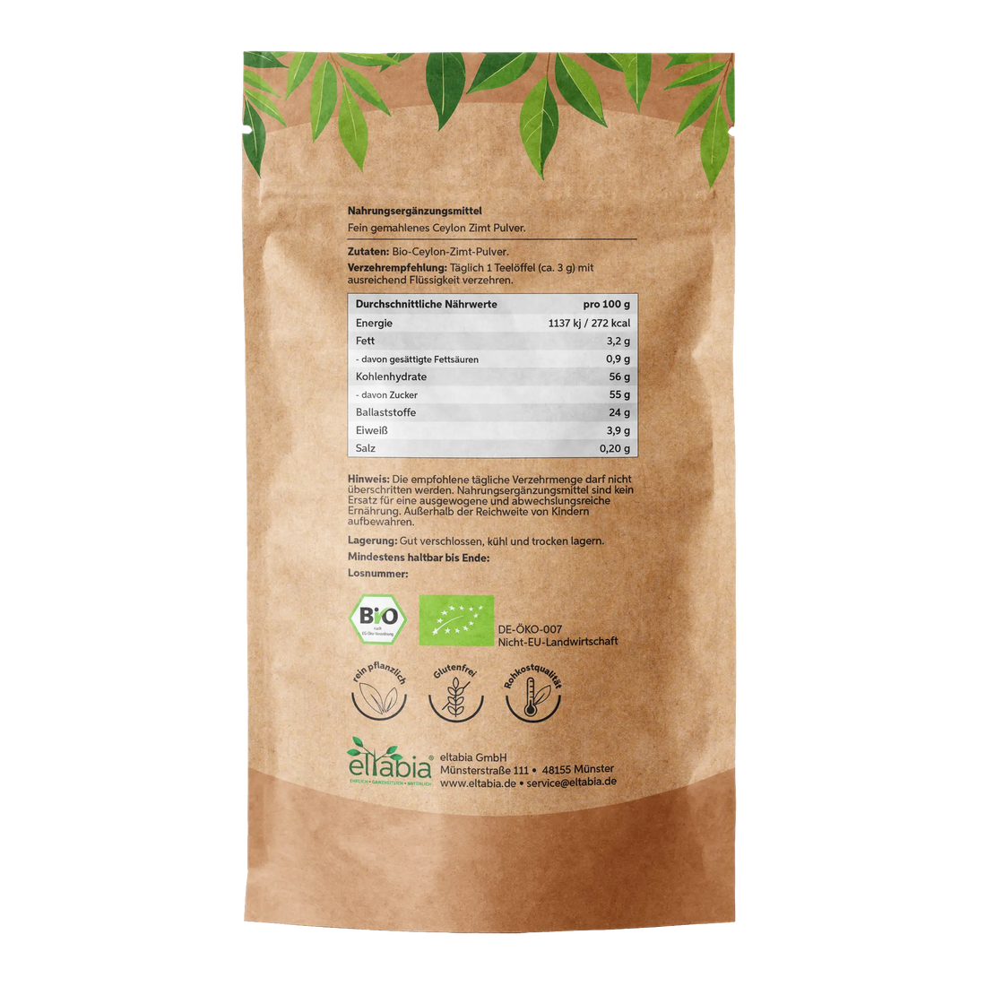 Bio Ceylon Zimt Pulver