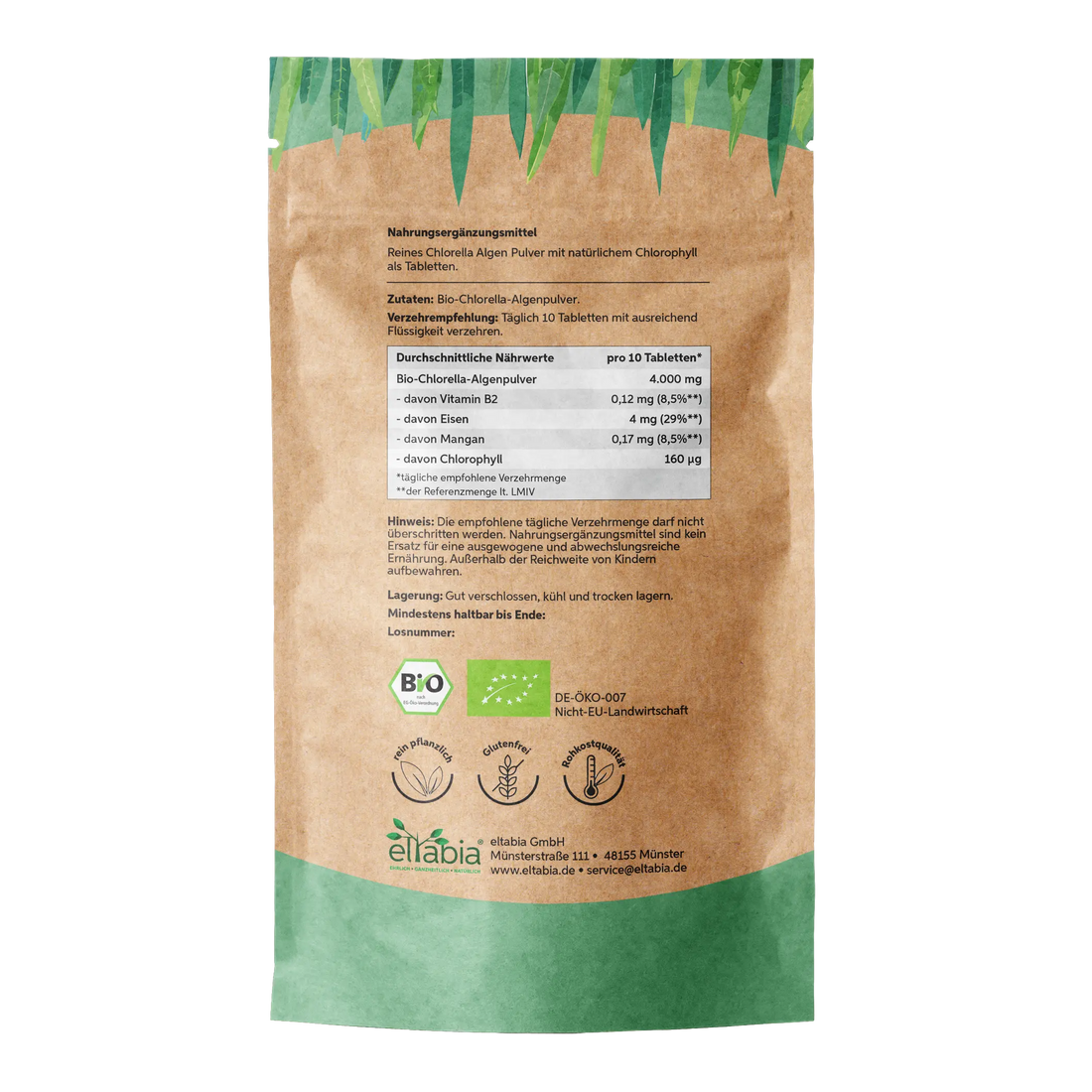 Bio Chlorella Presslinge