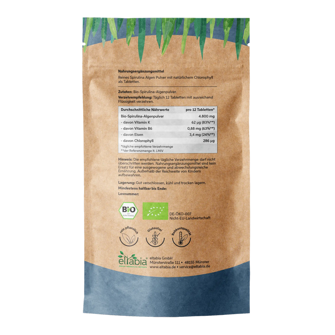 Bio Spirulina Presslinge